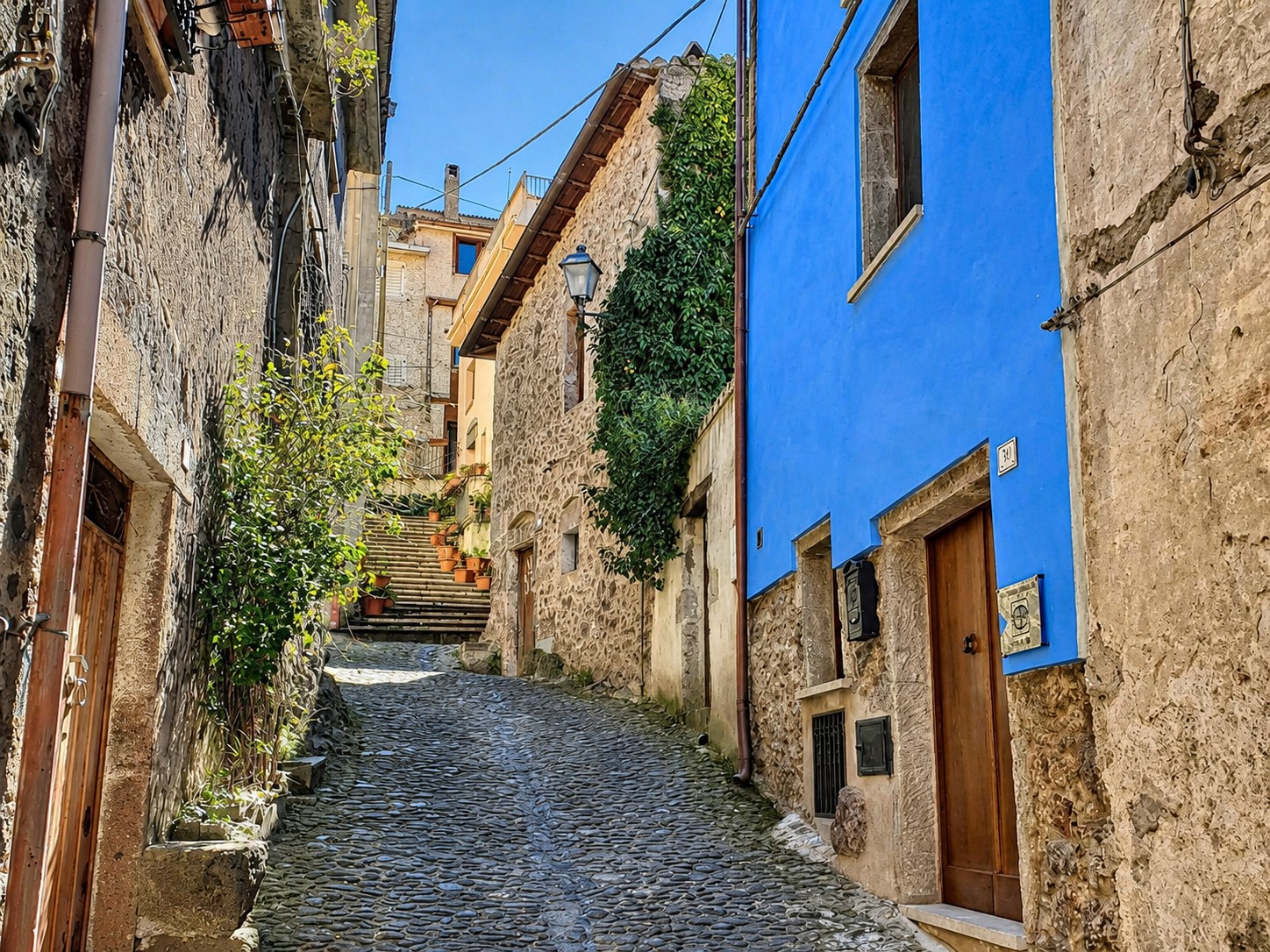 Vicolo in pietra del borgo